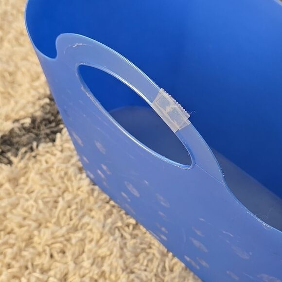 Plastic Basket with Handles organizer home Large medium bucket storage organize - Picture 3 of 16